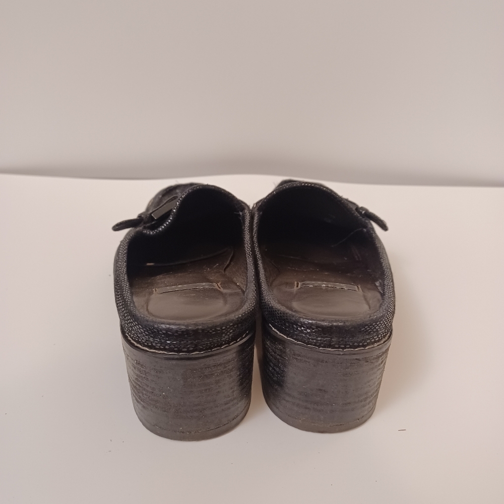 Stuart Weitzman Balck Leather Mules Size 6.5 - image 5